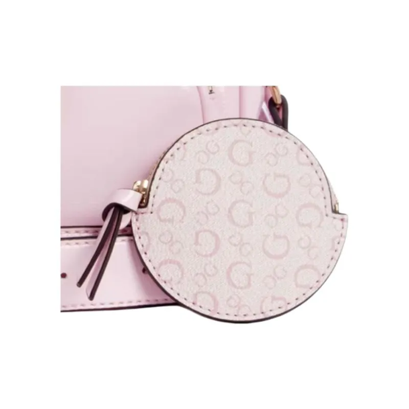 GUESS Artificial Leather Shoulder Bag, Crossbody Bag Mini Women's Light Pink-3