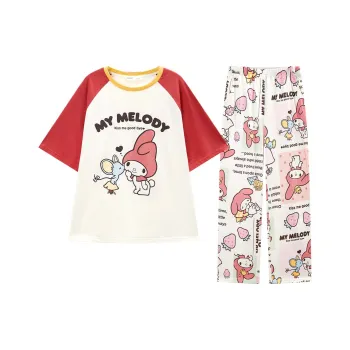 GUKOO x Sanrio/ Melodi Pajama Set Women's Pearl White