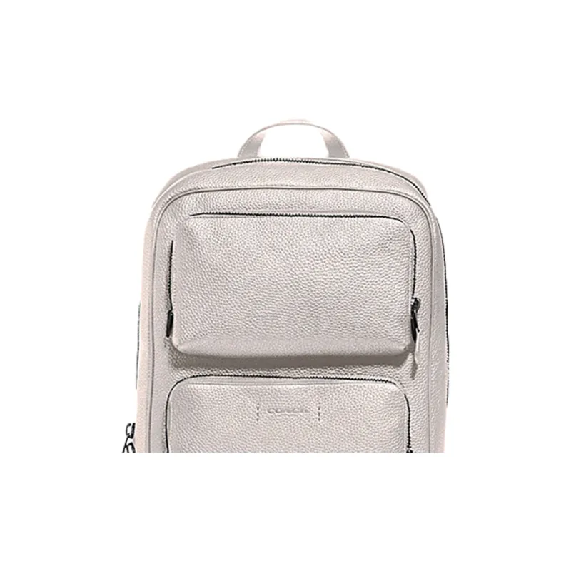 COACH Gotham Leather Backpack Regular Men's Metallic-3