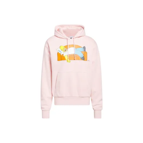 Adidas Originals x The Simpsons/ Couch Hoodie Sweatshirt Men's Light Pink