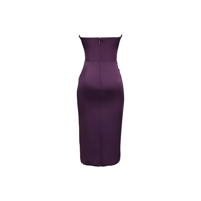 HOUSE OF CB Santana Sleeveless Dress Women's Grape/Grape-4