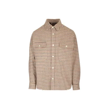 PALM ANGELS Checked Long Sleeved Shirt