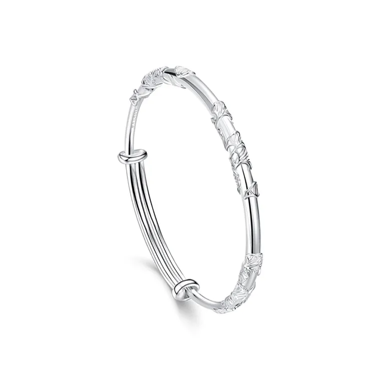 CHAOHONGJI 999 Fine Silver Bangles Women's-0