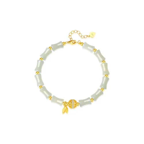TIMEBOTTLE Hetian Jade Bracelets Pale Greenish White Jade Women's