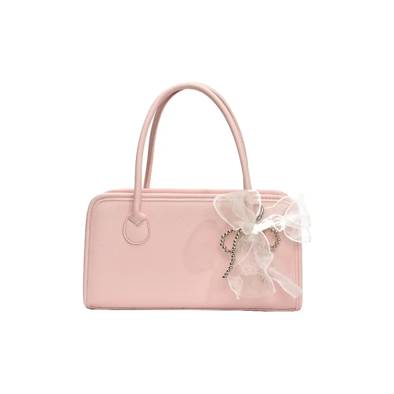 XIANGSU PU One Shoulder Handbags Women's White/Black/Yellow/Pink-18