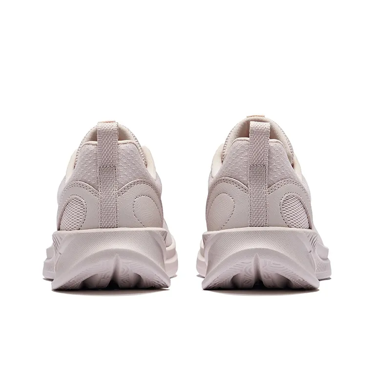 Erke Cushioning, Breathable, Slip Resistant Low Top City Commute Running Shoes Women's Painted Gray Microcrystal White-3