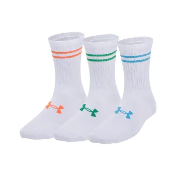 Under Armour Mid Calf Socks Women's 3 Pack White 102