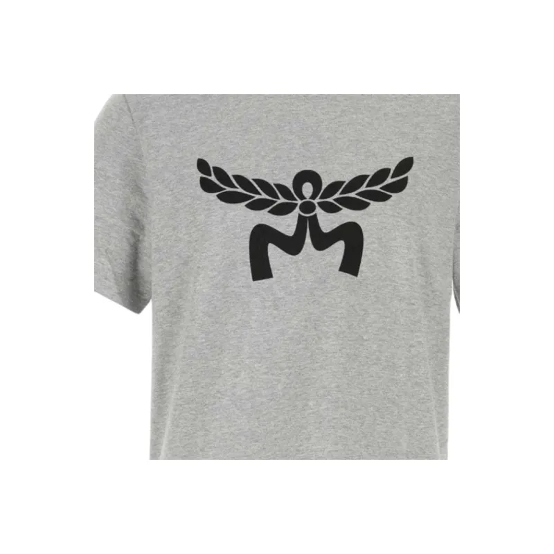 MCM Logo Printed Crewneck T Shirt-4
