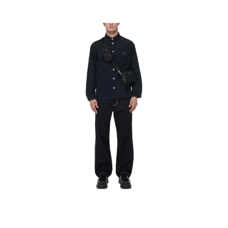 PRADA Shirts Men Blue-8