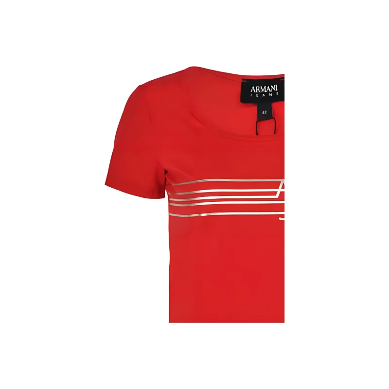 ARMANI JEANS T Shirts Women's Red-4