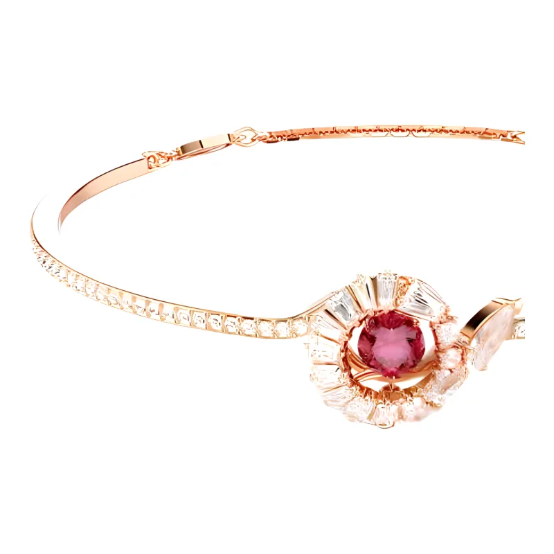 Swarovski Faux Crystal Bracelets Women's Rose Gold-2