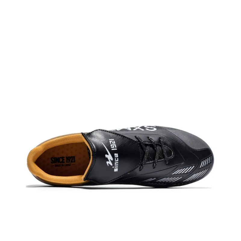 Binary FG Firm Ground Cushioning Support Abrasion Resistant Lightweight Slip Resistant Soccer Shoes Unisex Black Green-3