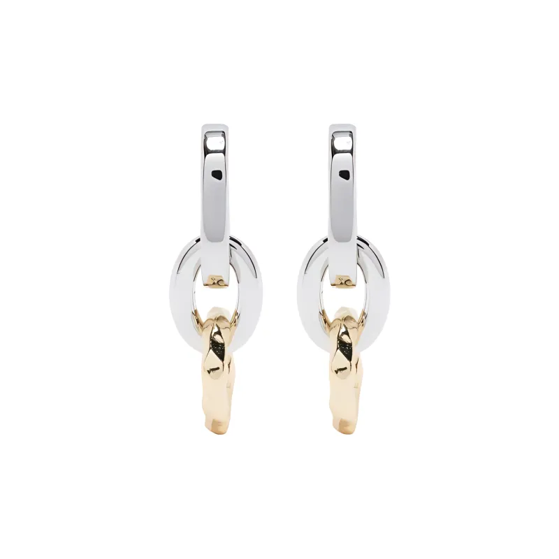 Maje Chain-link Hoop Earrings-0