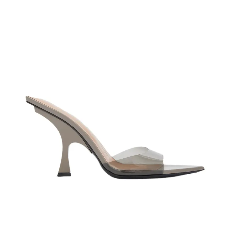 The Attico 95mm Leather Mules Women's-1