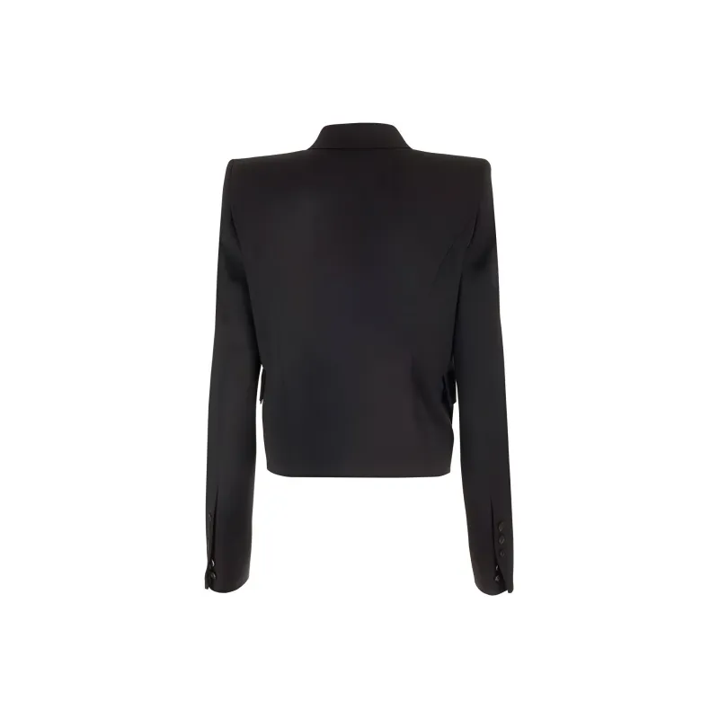 RICK OWENS Double Breasted Cropped Jacket-1