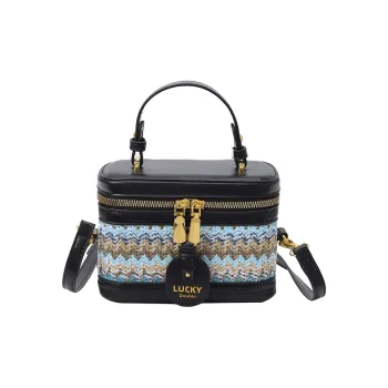 Single Warehouse PU Woven Crossbody One Shoulder Handbag Women's Multicolor