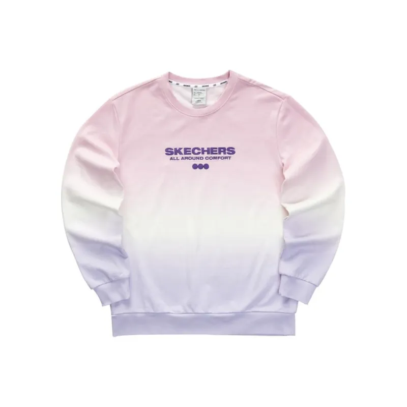 Skechers Sweatshirt Unisex Pink Purple Gradient-0