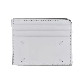 Maison Margiela Cow Leather Card Holder Unisex White