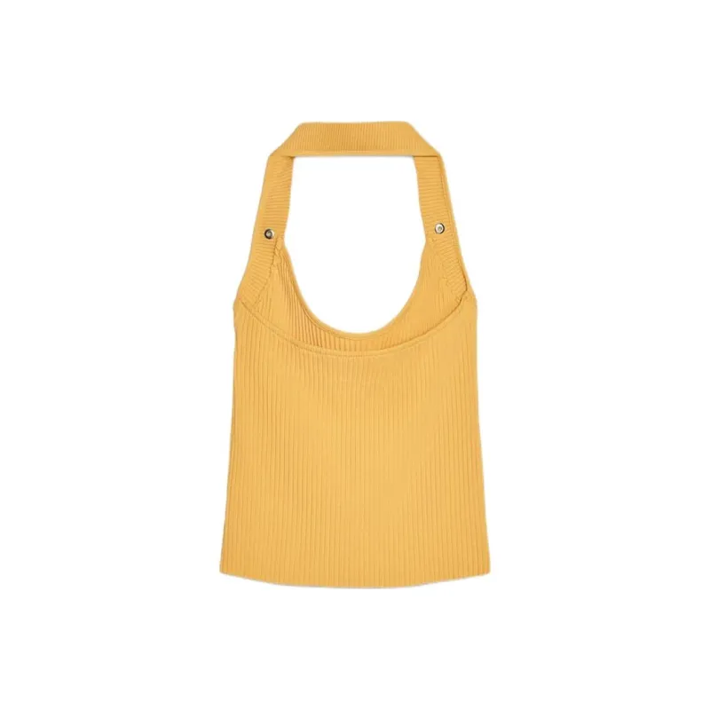 ZARA Tank Tops Women's Orange Red-1