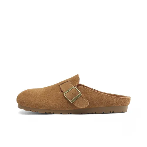 XICUNMINGWU Abrasion Resistant Wrap toe Slippers Women's Camel
