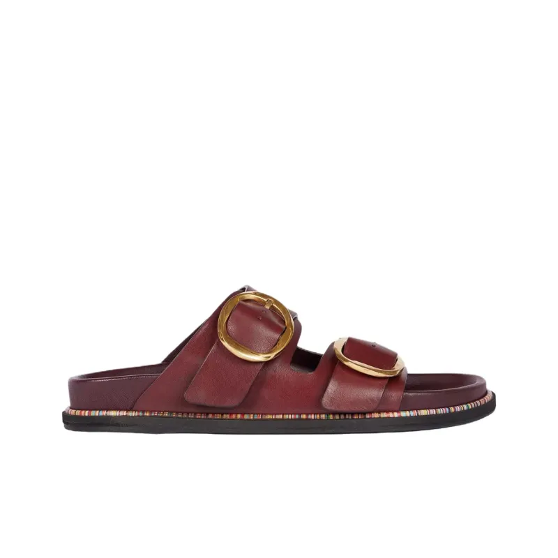 Paul Smith Slide Slippers Women's Dark Red-1