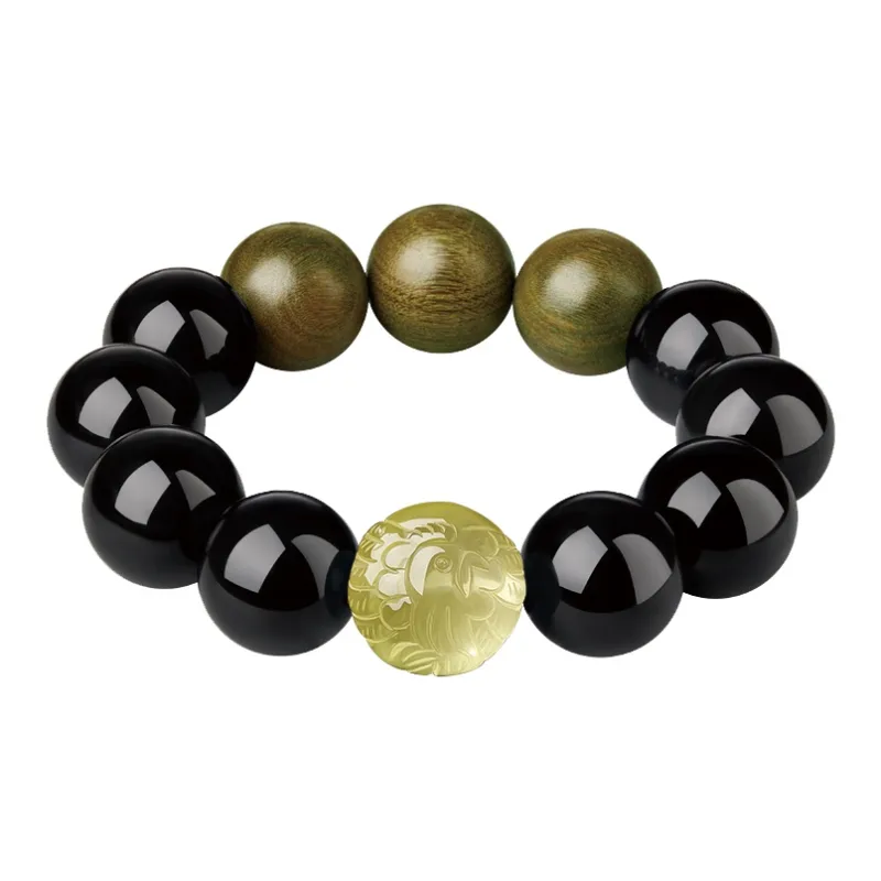 Yi Mingju Obsidian Bracelets Men's-13