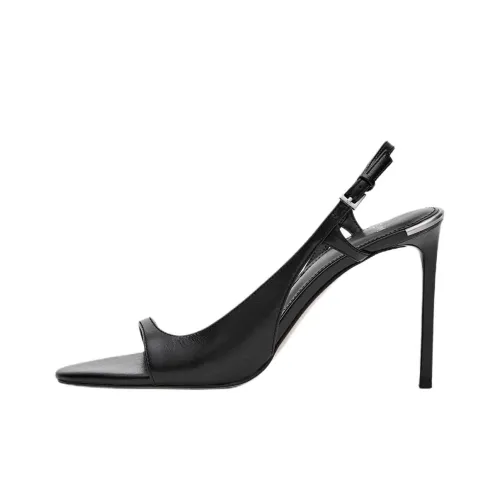 MANGO Party One Strap Sandals Women's Black