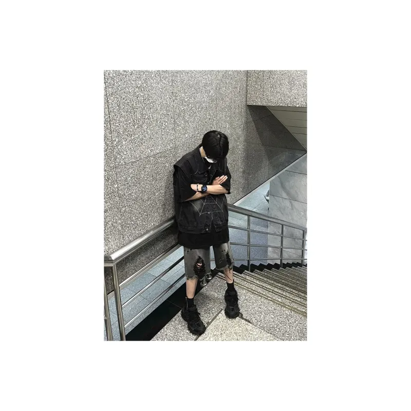 Extreme Turbo Denim Shorts Unisex Black-5