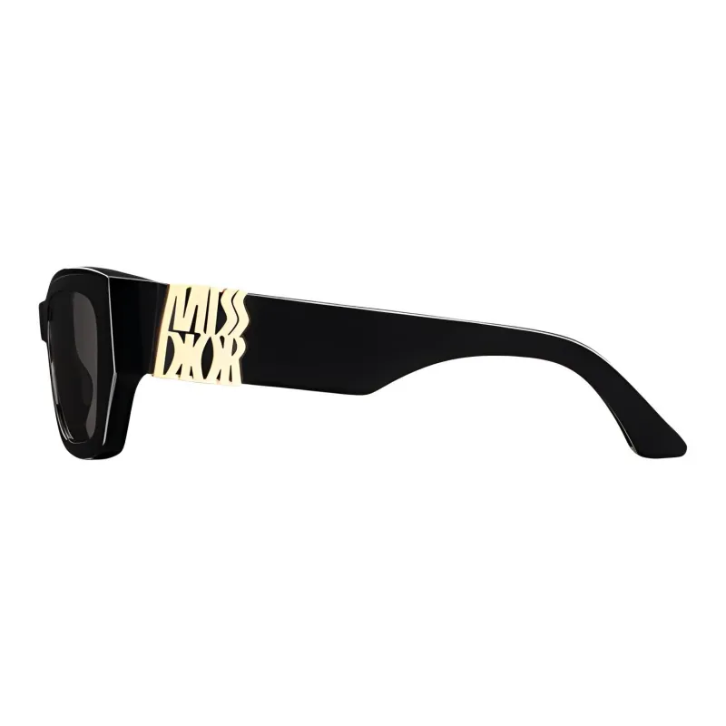 DIOR Acetate Rectangular Sunglasses Women's Black-2