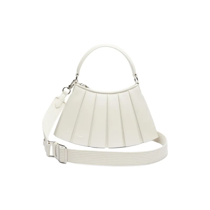 LACOSTE Sheepskin One Shoulder Handbag Women's Ivory-0