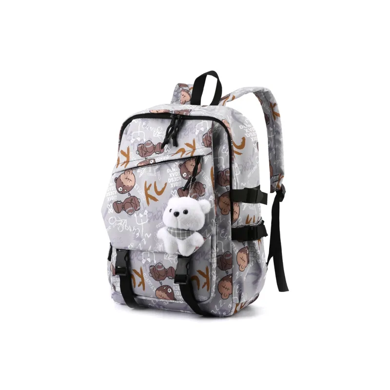 SUN EARTH &U Nylon Fabric Backpack Unisex Multicolor-7