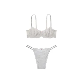 Victoria's Secret Underwear Set Women's Light Gray
