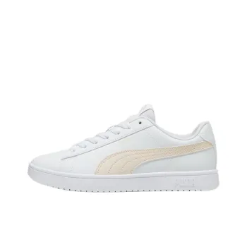 PUMA Rickie Slip Resistant, Abrasion Resistant, Lightweight Low Top Casual Shoes Unisex White Pink