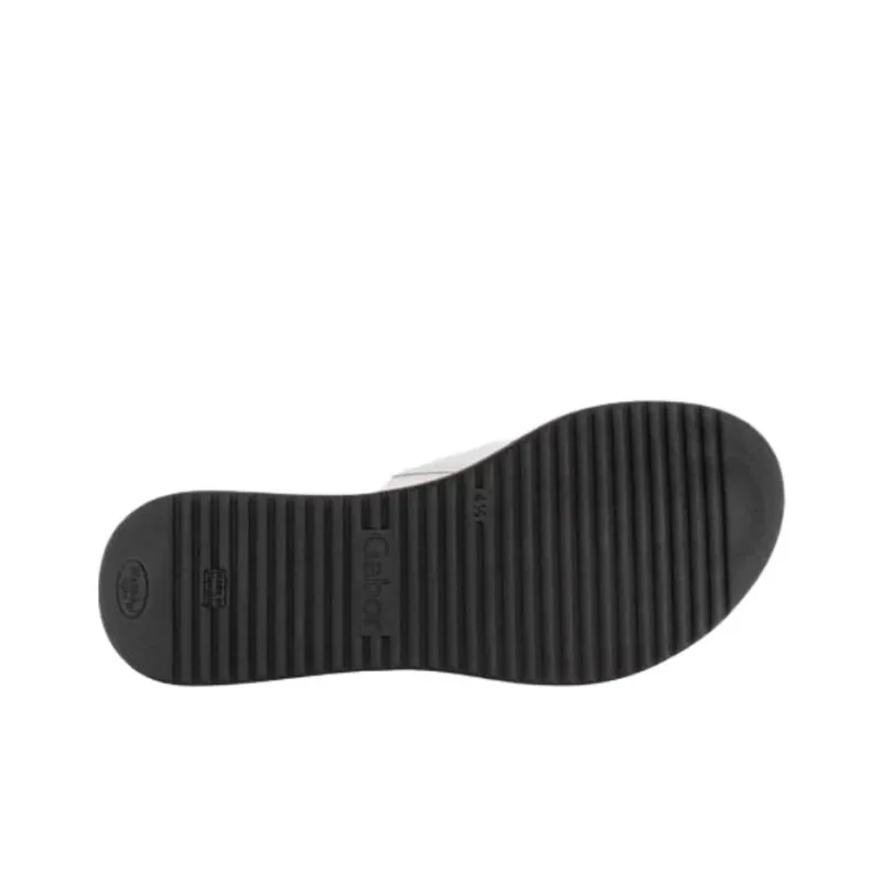 Gabor Abrasion Resistant Slide Slippers Women's White-4