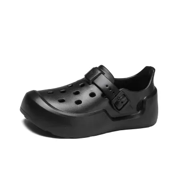 JEANSWEST Black Warrior Collection, Fashion Forward, Men's Outdoor Beach Playing Clogs Men's