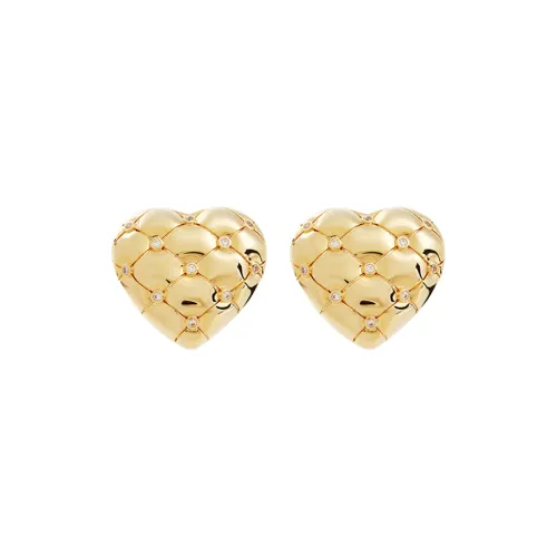 LES NEREIDES Gold Plated Stud Earrings Women's Gold