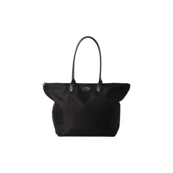 MAC DOUGLAS Nylon Tote Bag, Shopping Bag, Handbag Medium Size Unisex Black