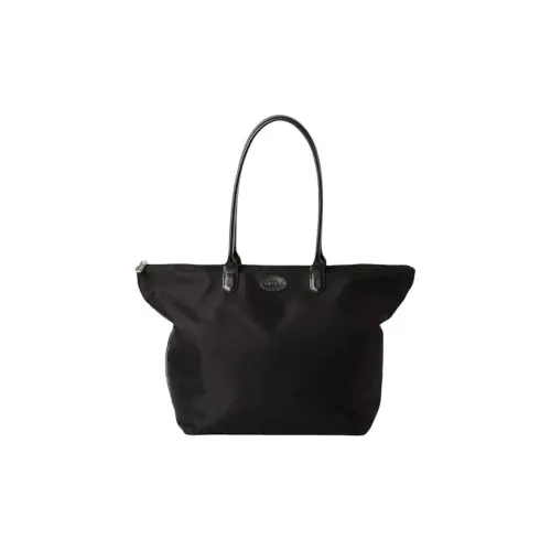 MAC DOUGLAS Nylon Tote Bag, Shopping Bag, Handbag Medium Size Unisex Black