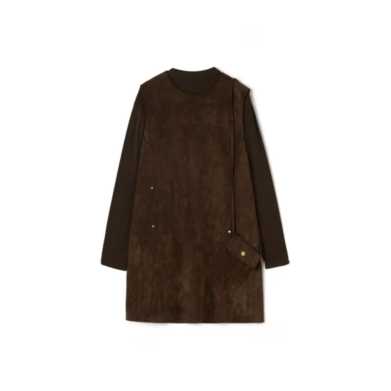 Mapping Skirt Set Women's Coffee-1