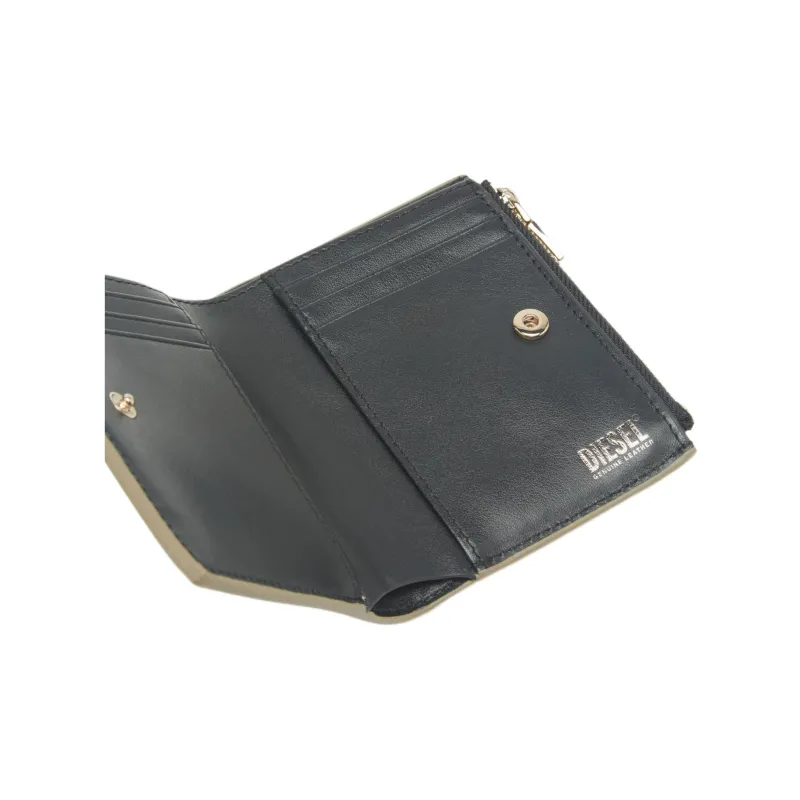 DIESEL Cow Leather Wallet Small Size Women's Metallic-3