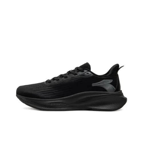 361° Magic Carpet Slip Resistant And Breathable Low Top Casual City Commute Running Shoes Men's Obsidian Black