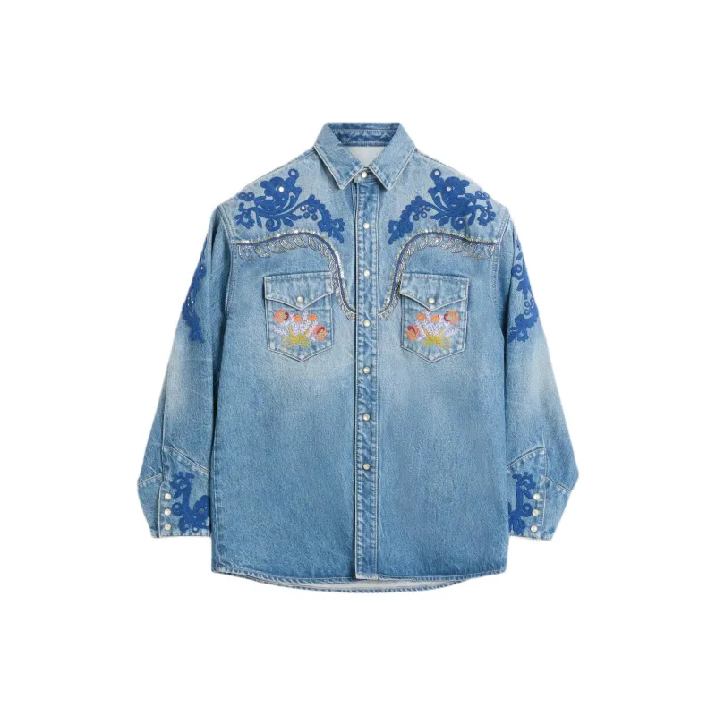 Valentino Shirts Men Blue-0
