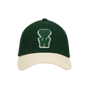 AMIPARIS Sheep Wool Baseball Caps Unisex Green