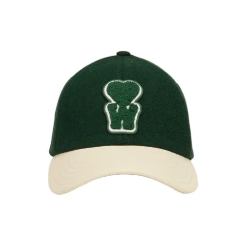 AMIPARIS Sheep Wool Baseball Caps Unisex Green