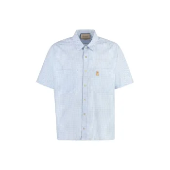 GUCCI Shirts Men Blue