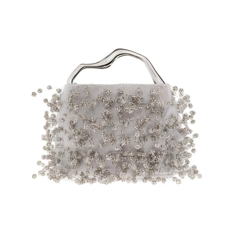 CULT GAIA Glass Handbag Mini Women's Silver-0
