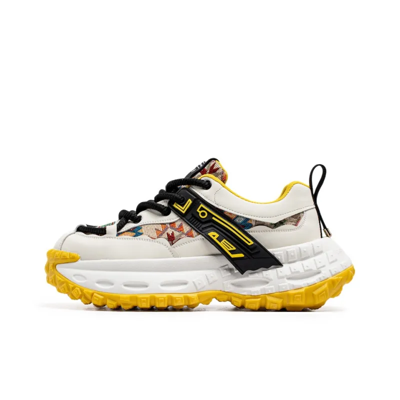 SOURCE Cushioning, Slip Resistant, And Abrasion Resistant Low Top Chunky Sneakers Men's-10