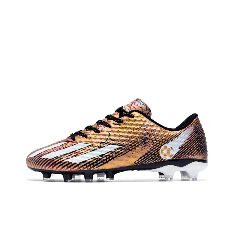 DOUBLE STAR 88 Breathable Lightweight Soccer Shoes Men's Black Silver-73