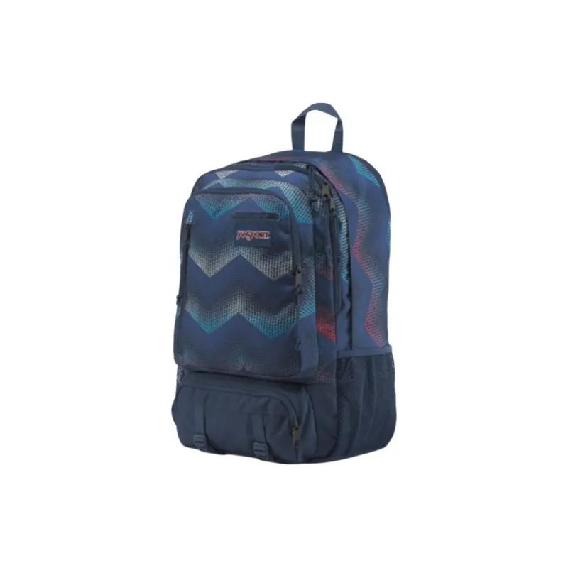 JanSport Polyester Backpack Large Size Unisex Snowflake Marine-1