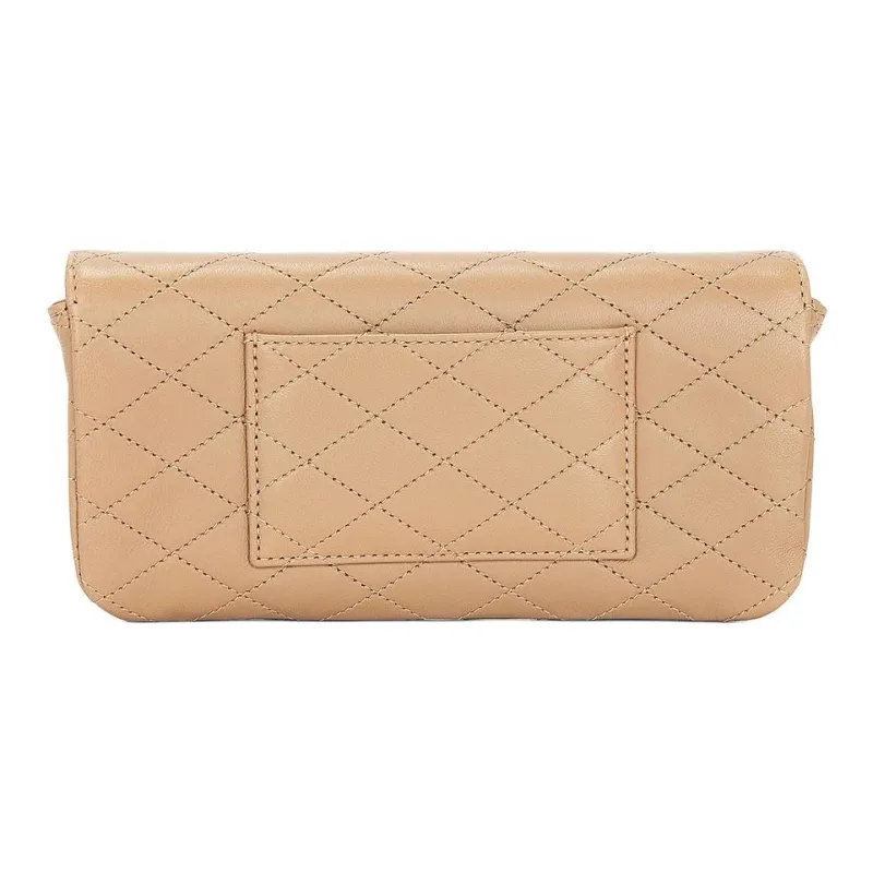 SAINT LAURENT GABY Quilted Leather Shoulder Bag Women's Beige-2